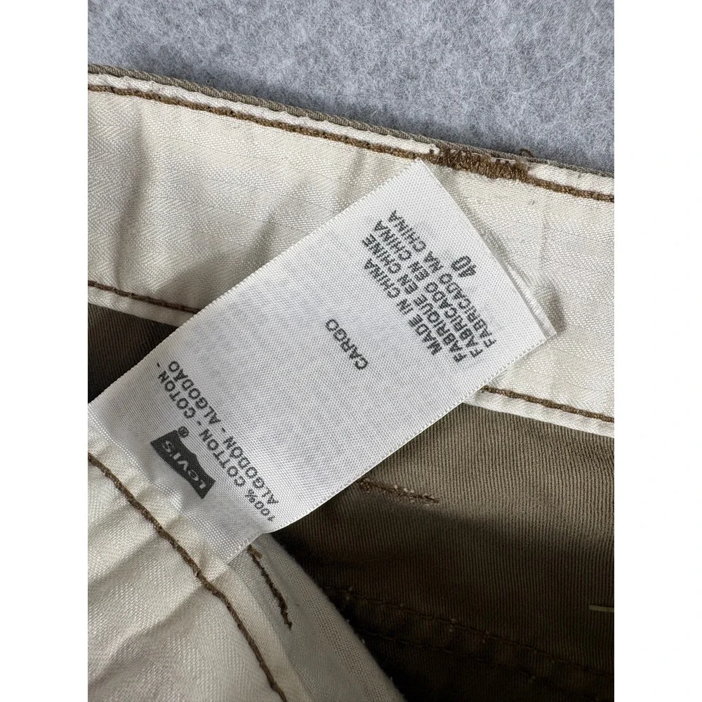Levi's Cargo Shorts Mens 40 Brown Cotton Utility Pockets Rugged Workwear Durable